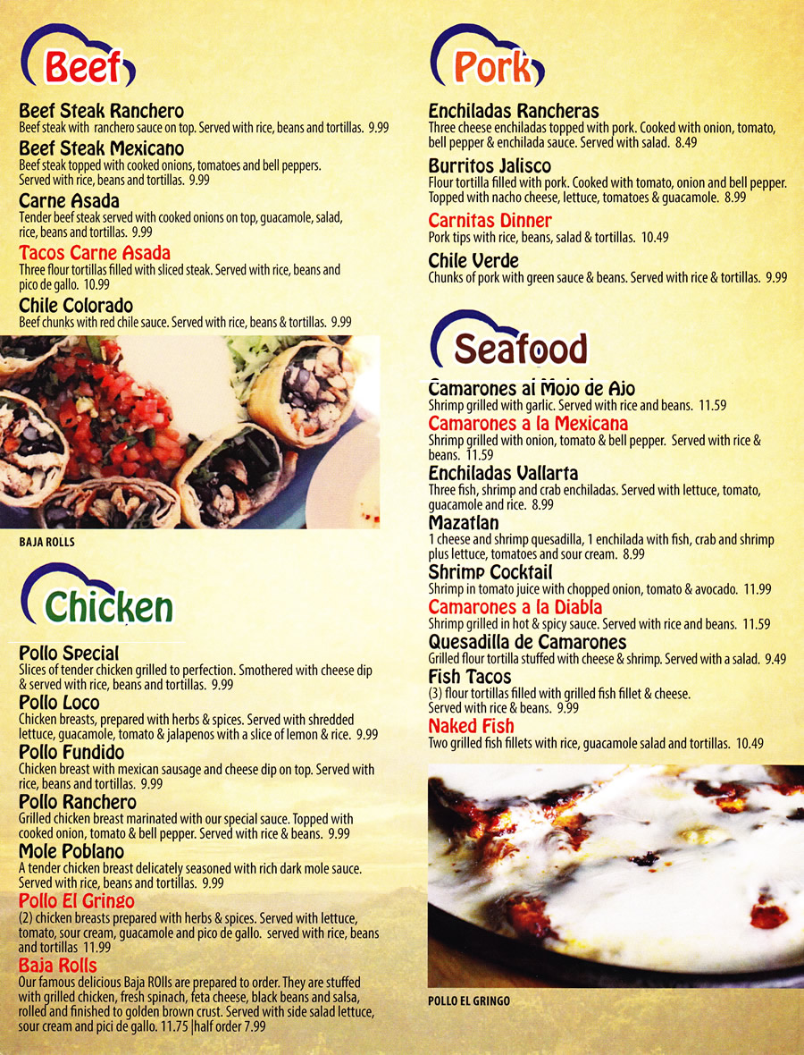 Amigos Main Menu